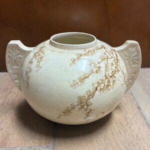 Rare George Jones & Sons Crescent Bowl with Dogwood Pattern
